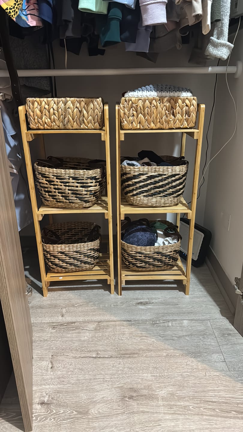 Customer photo review of Estantería de Baño Cocina 3 Niveles 4 Niveles Rack Organizador del Hogar Madera Natural