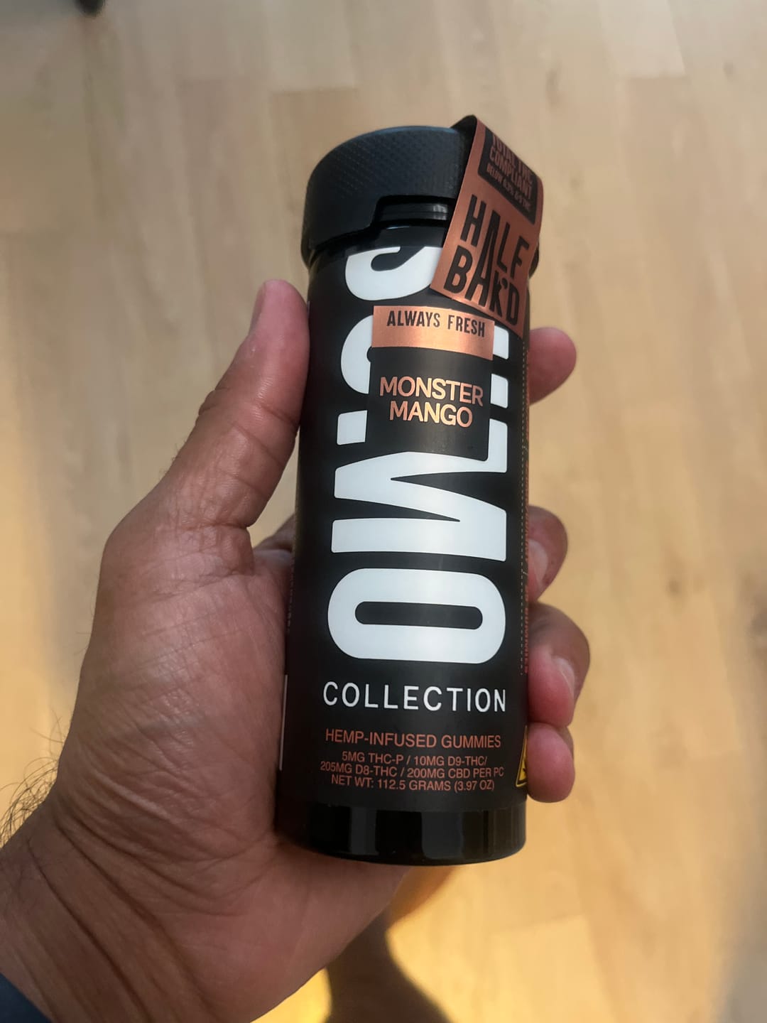 Customer photo review of HALF BAK'D SUMO GUMMIES THCA/P/D8 10000MG 25CT/JAR