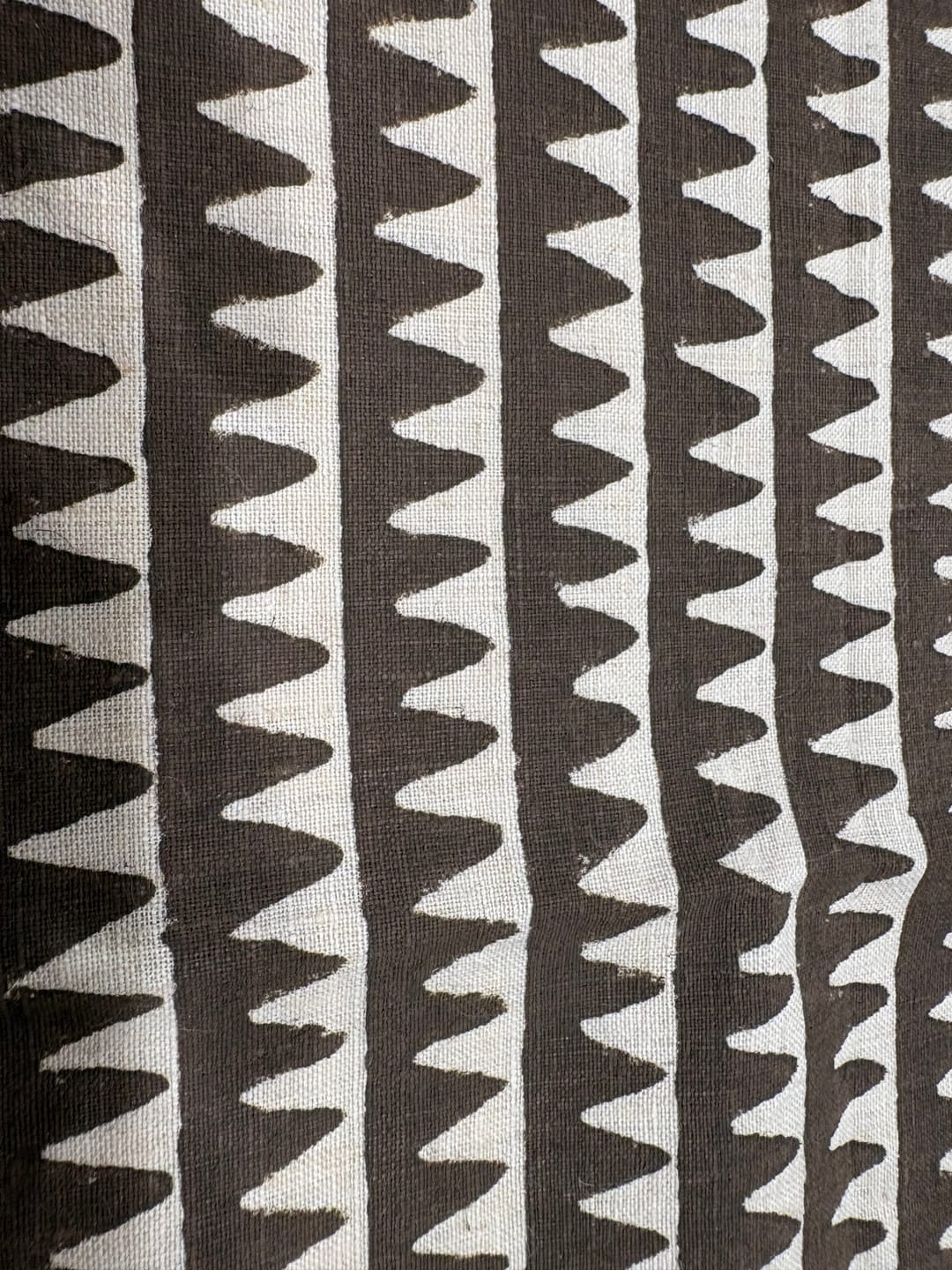Customer photo review of Brown Leaf Block Print