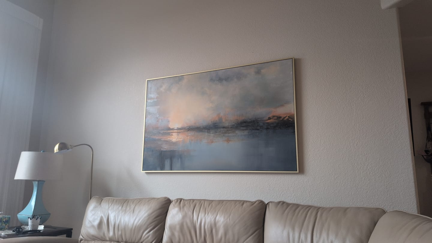 Customer photo review of #CL-Custom Abstract Painting Canvas #AP193