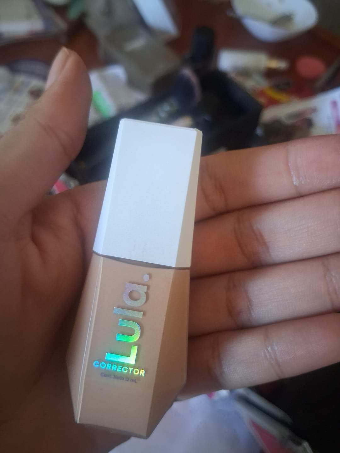 Customer photo review of CORRECTOR LÍQUIDO