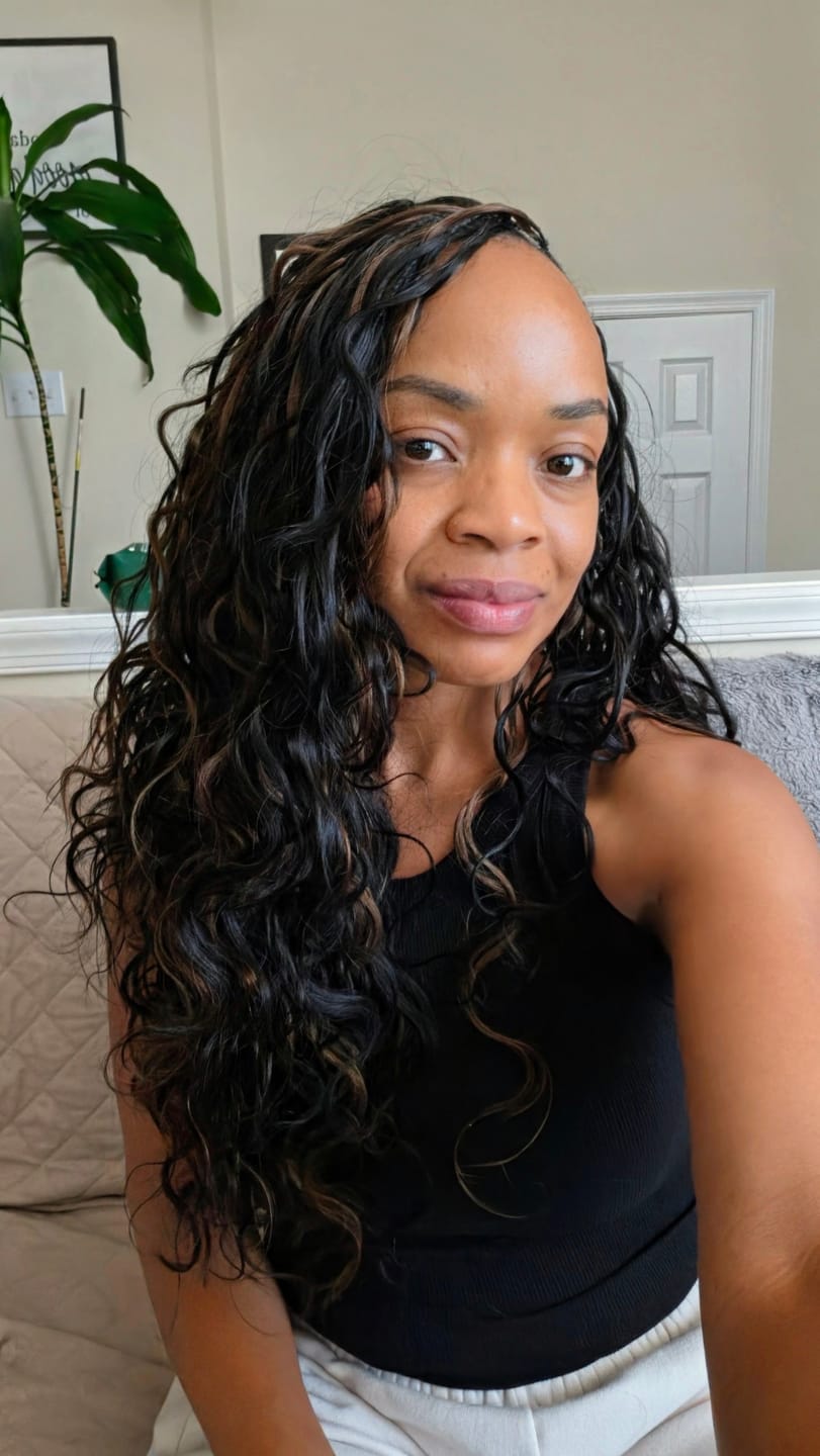 Customer photo review of Miracle Knots Crochet Hair Body Wave