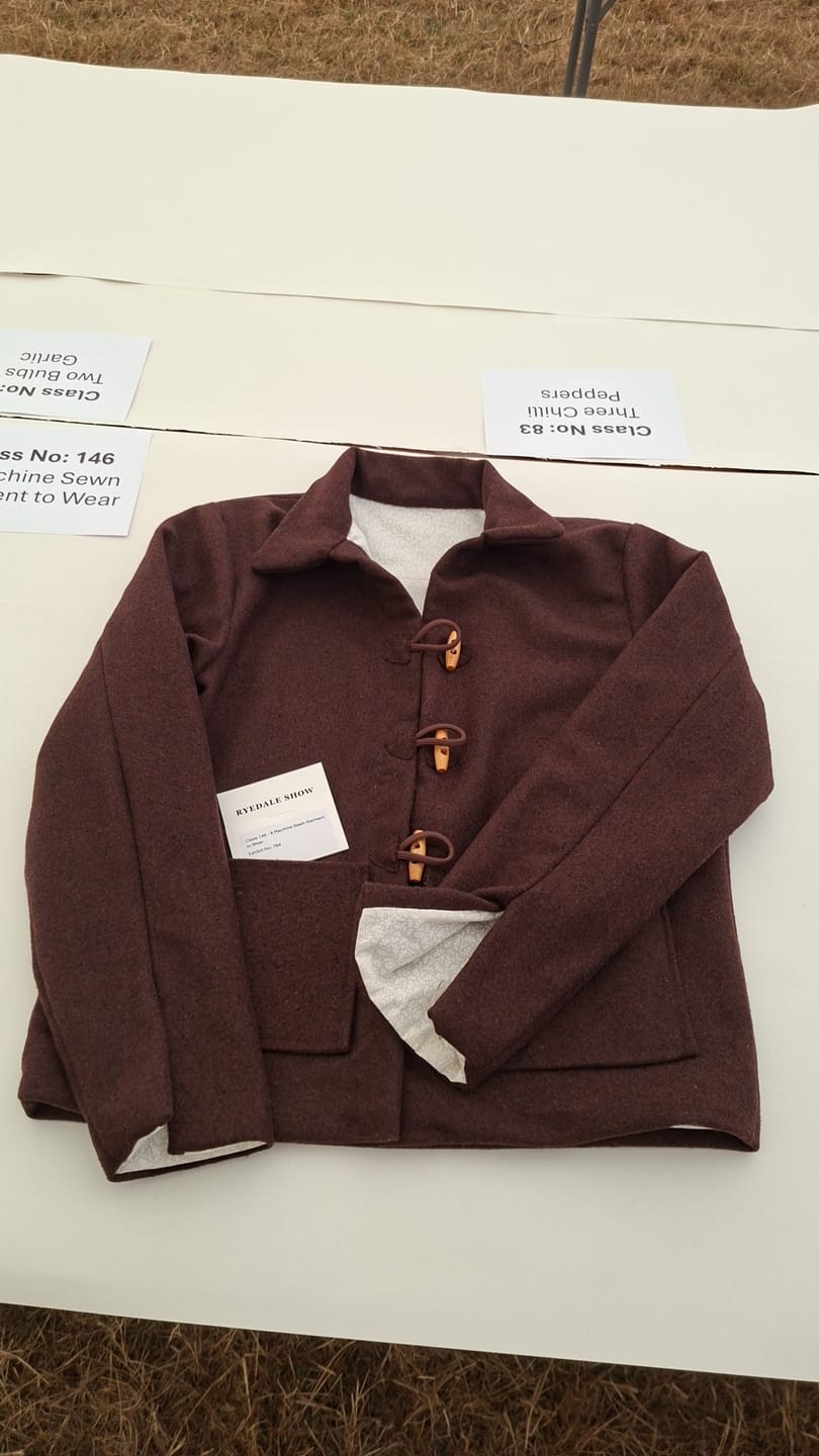 Customer photo review of Plain Wool Blend Fabric
