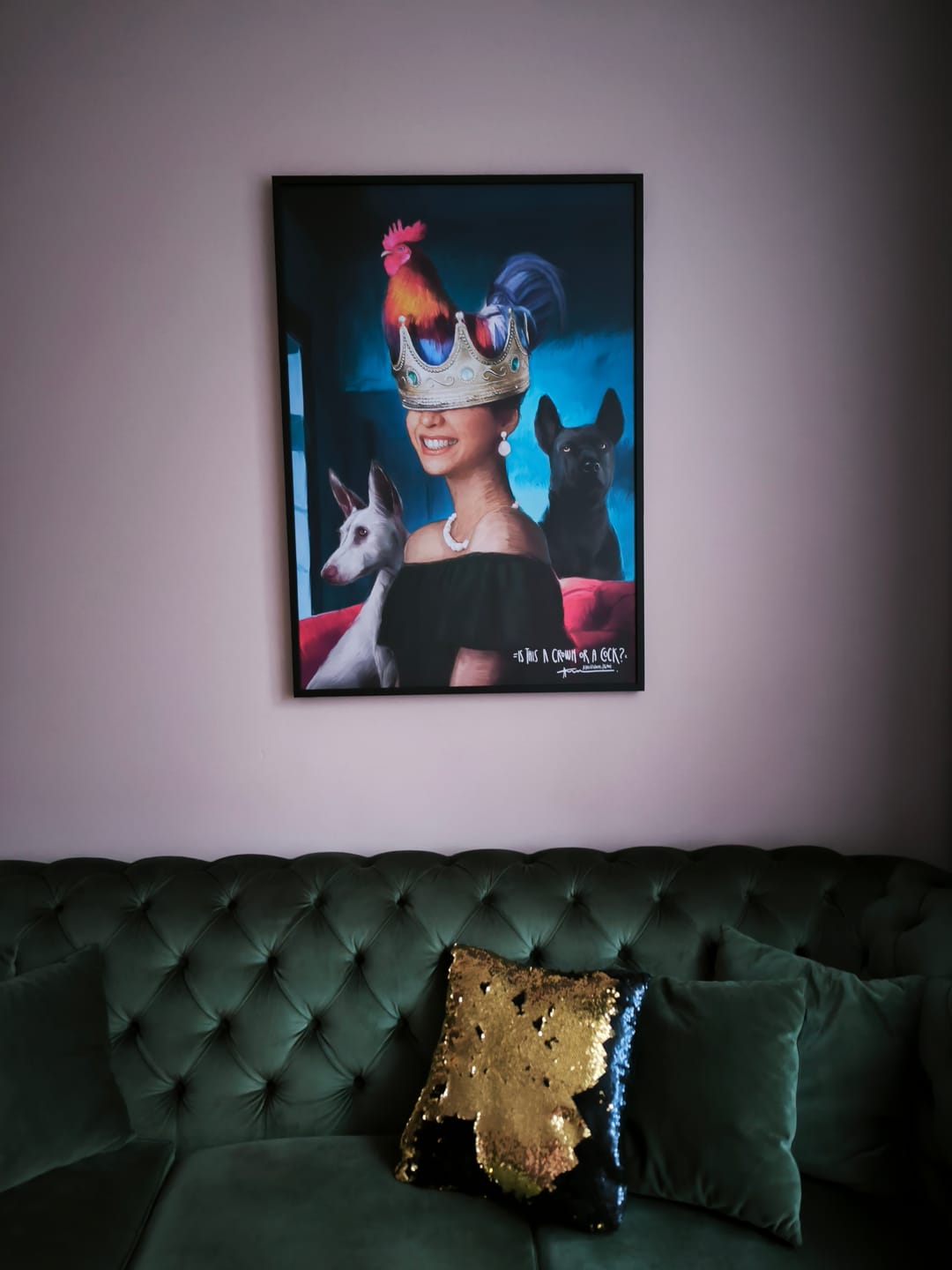 Customer photo review of Paveikslas "Is This A Crown Or Cock"