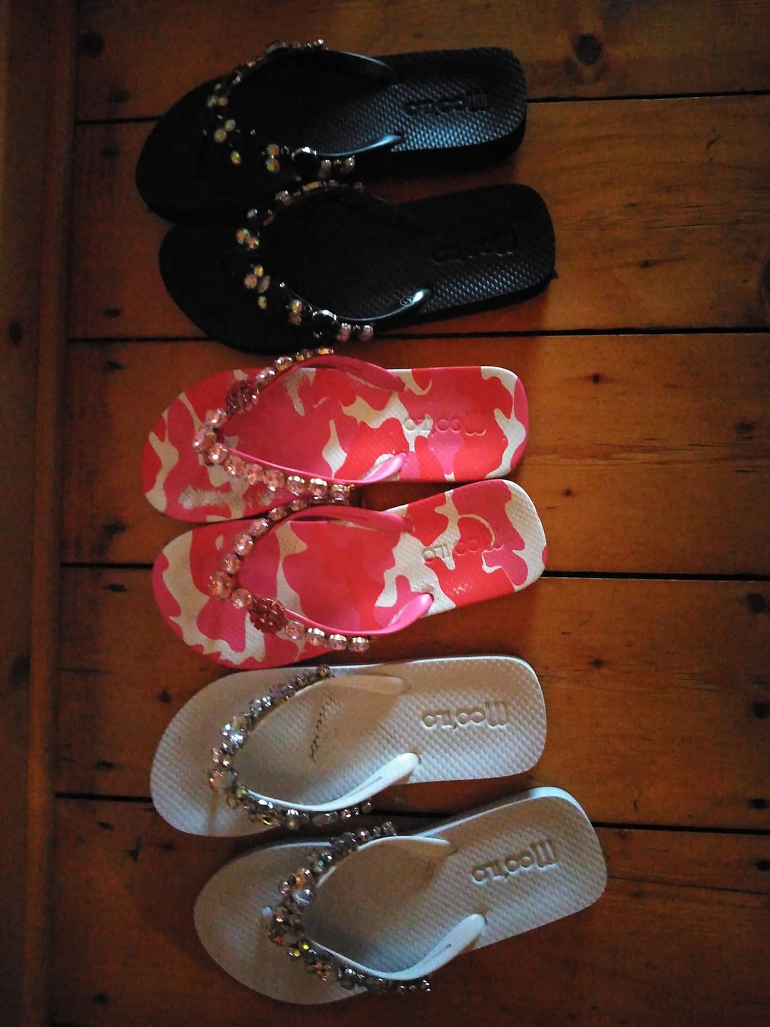 Customer photo review of Flip-Flop / Camouflage Pink - PEACE / B Ware / Fehlproduktion / Sonderpreis / ohne Tasche