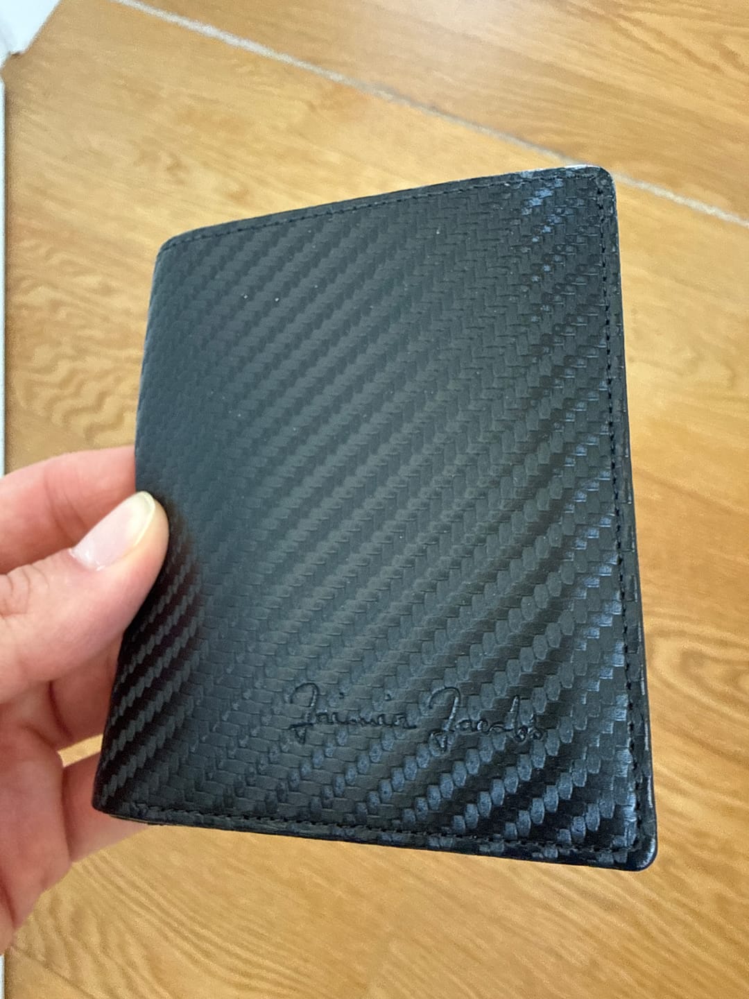 Customer photo review of Slimstar - slim wallet with small coin pocket