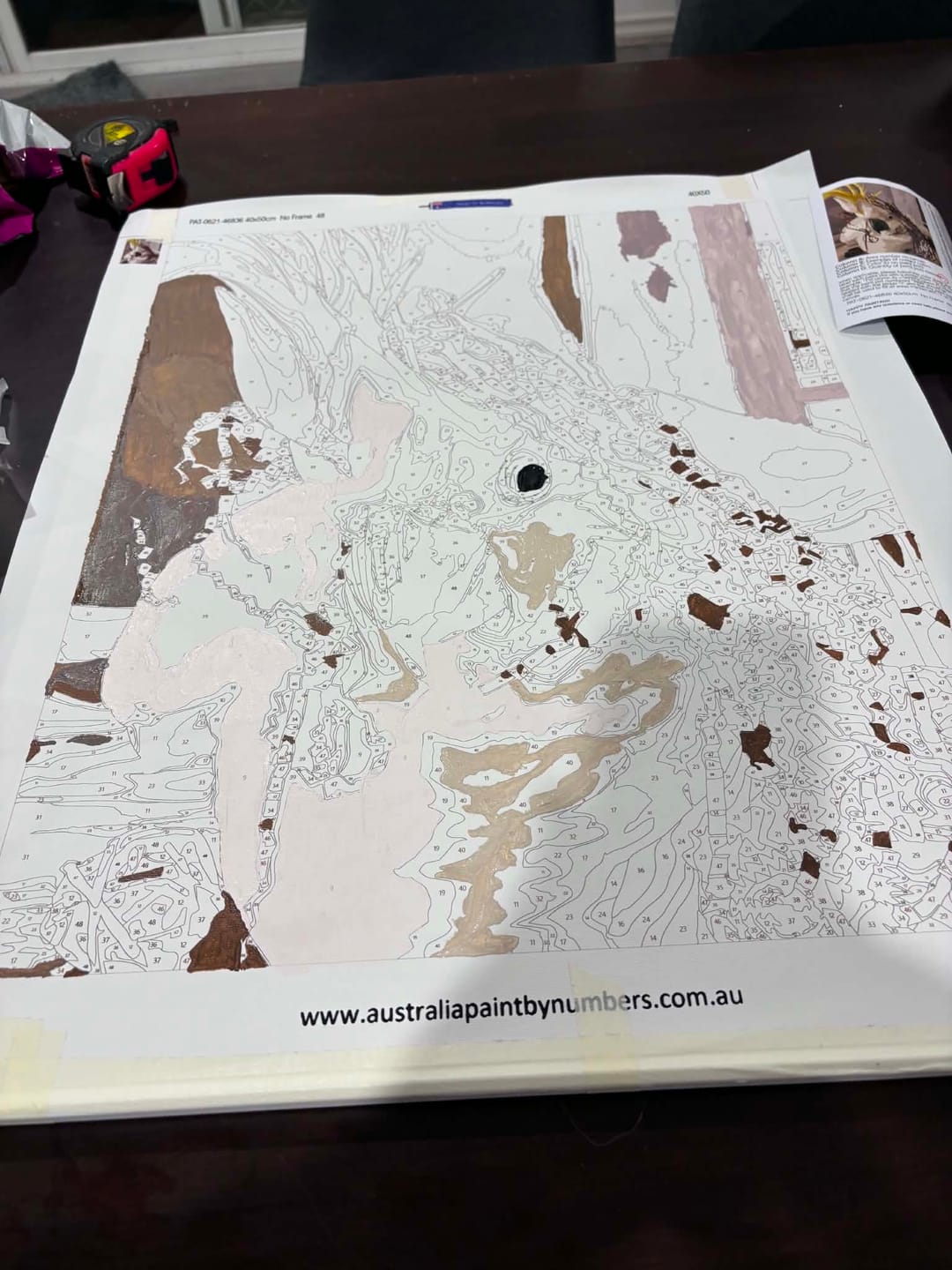 Customer photo review of Custom Paint By Numbers