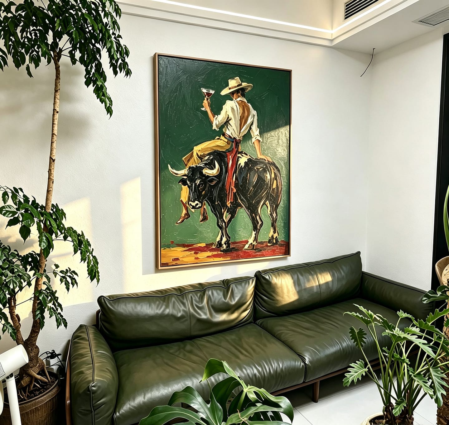 Customer photo review of Ranch Cheers-Bull Rider Painting