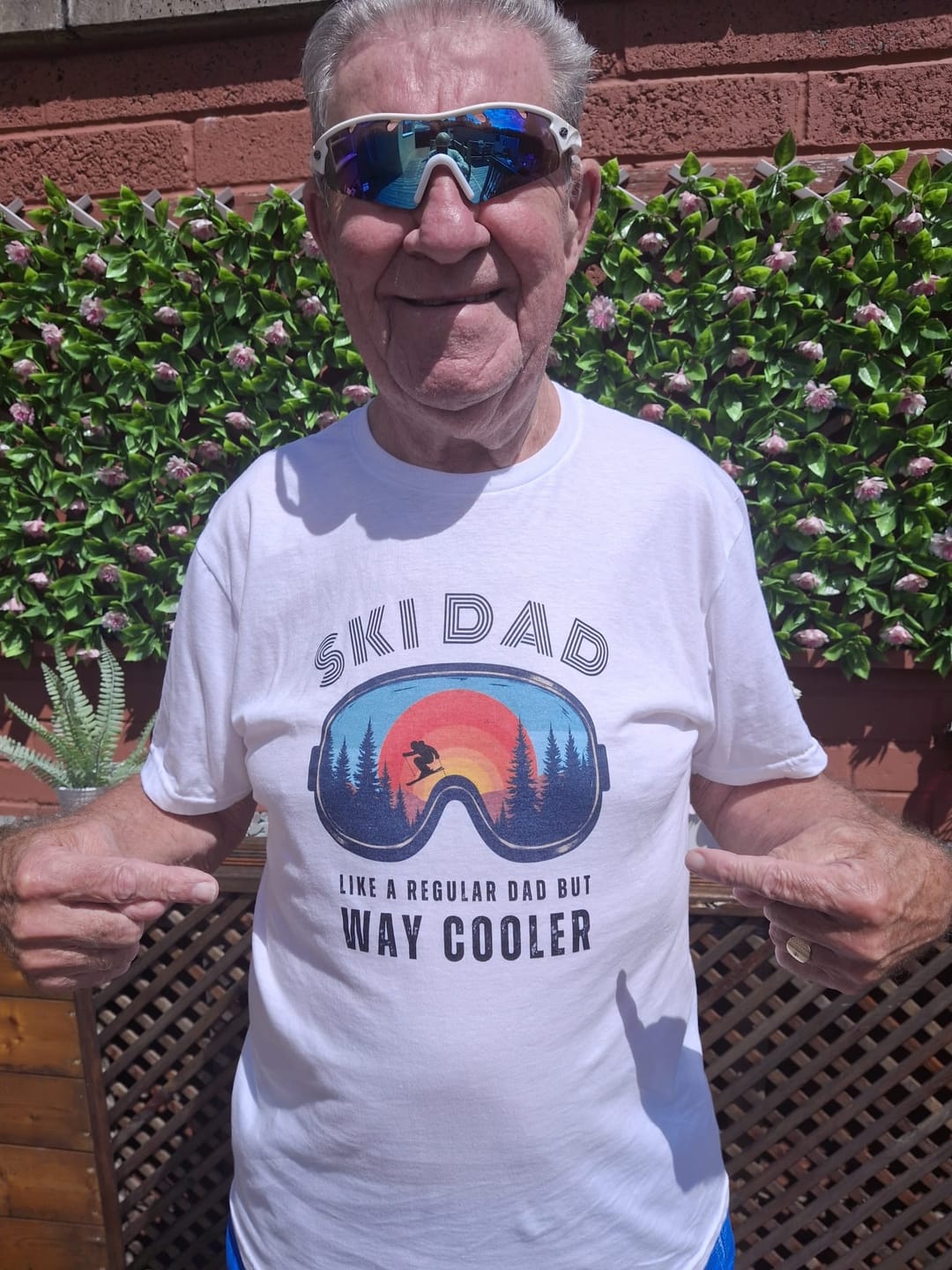 Customer photo review of Ski Dad, Way Cooler T-Shirt
