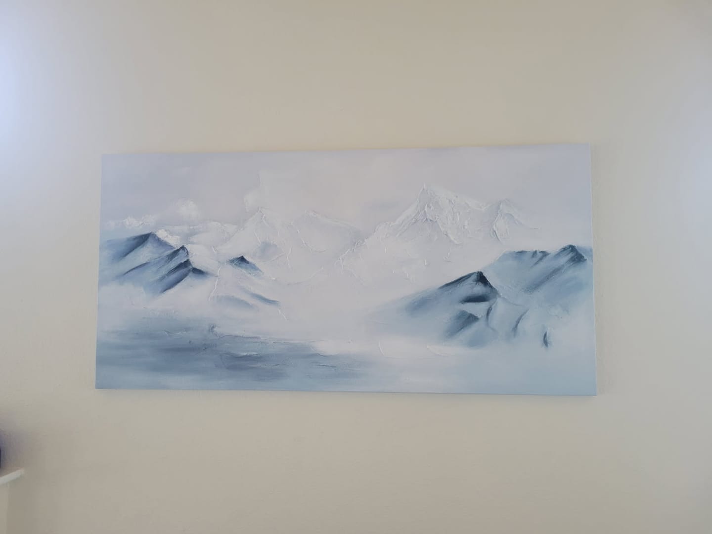 Customer photo review of Abstract Mountain Textured Canvas Art #BT034