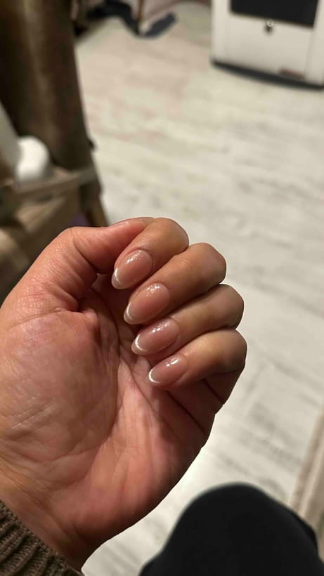 Customer photo review of KKBD1767 Kısa Badem 10'lu Tekrar Kullanılabilir El Yapımı Protez Takma Tırnak