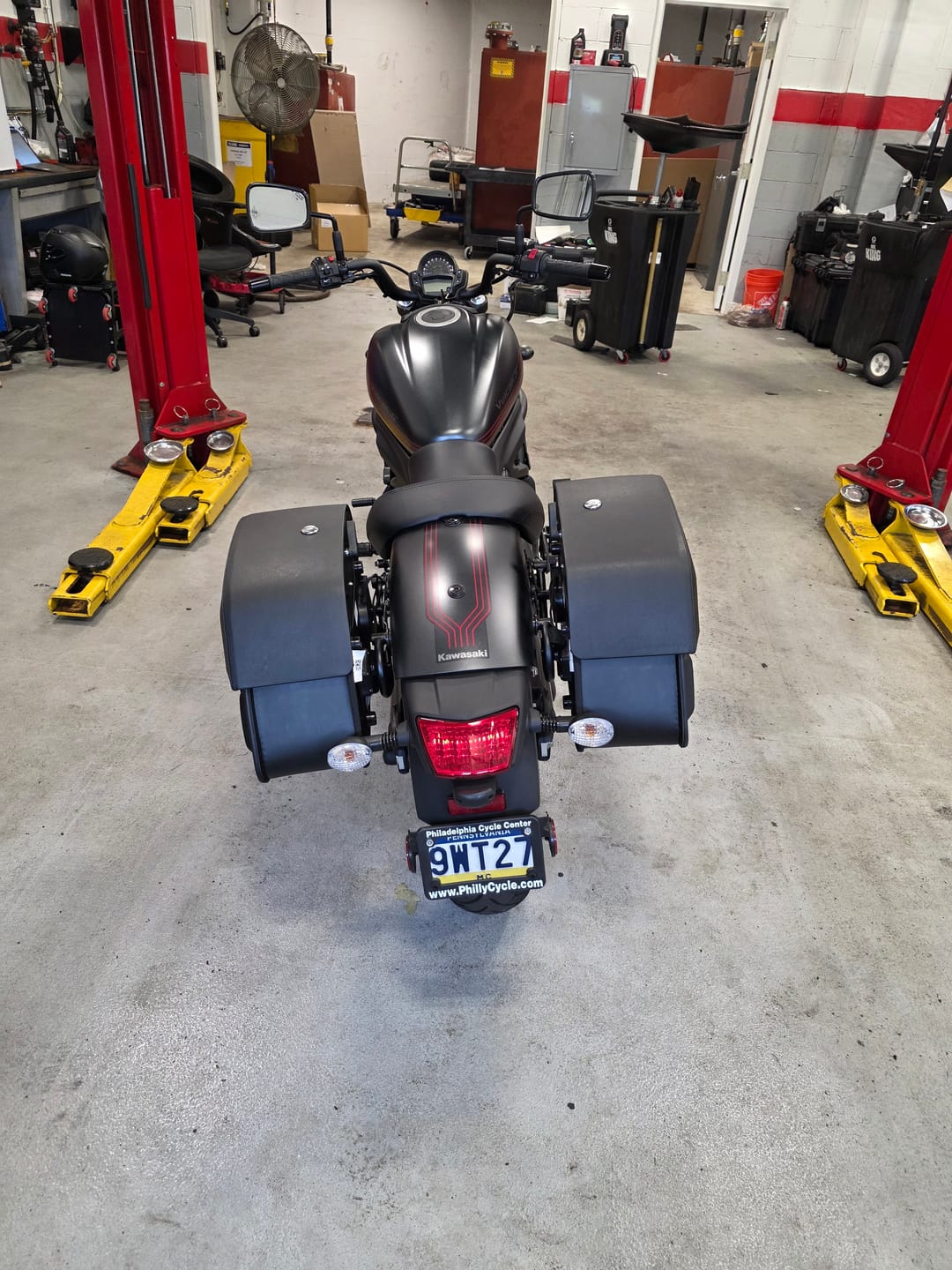 Customer photo review of 28L - Pantheon Medium Quick Mount Kawasaki Vulcan S VN650 Motorcycle Saddlebags
