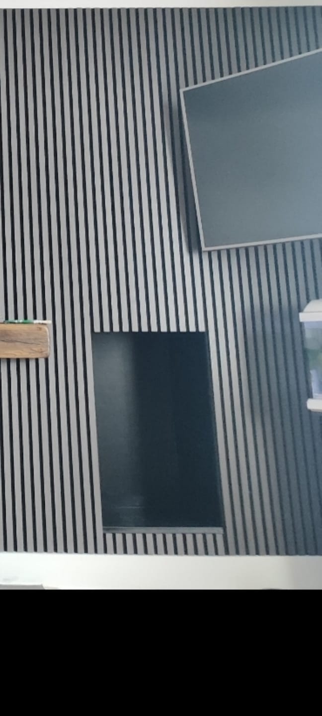 Customer photo review of Premium Acoustic Wall Panels - Dark Grey