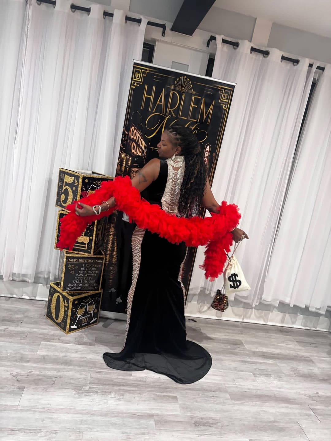 Customer photo review of VIP Glow Black Dress (Ready To Ship)