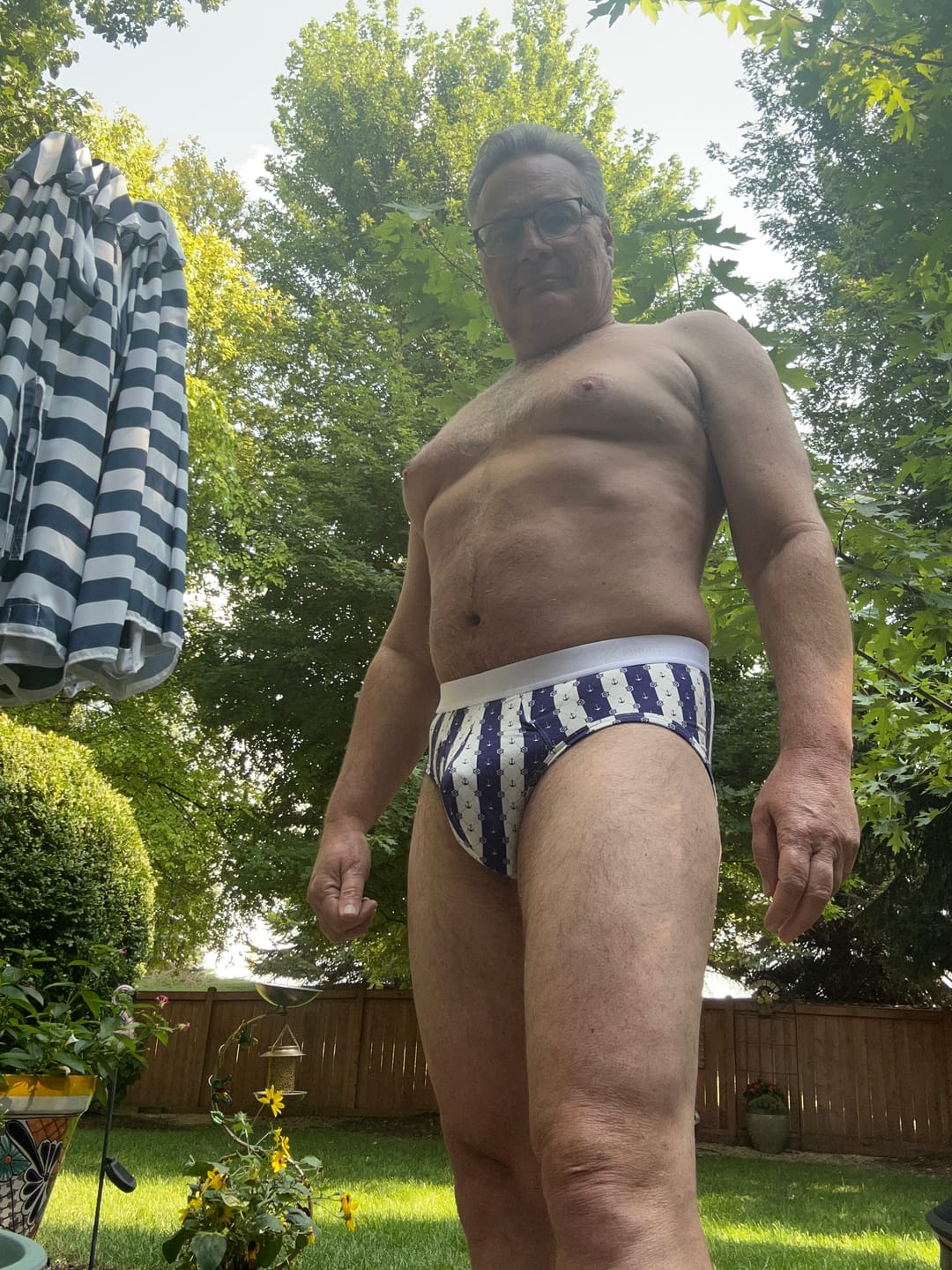 Customer photo review of 【Pre-Order】Zero-G™ MicroModal Brief - Harbor Stripe