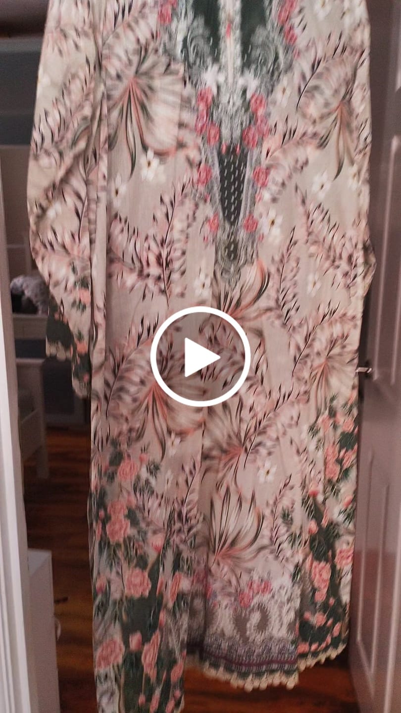 Customer video review of Rozi  - Exclusive Lawn  Outfit with Dupatta - Ready to Wear SD411
