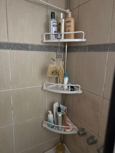 Customer photo review of Esquinero Organizador De Ducha Ajustable
