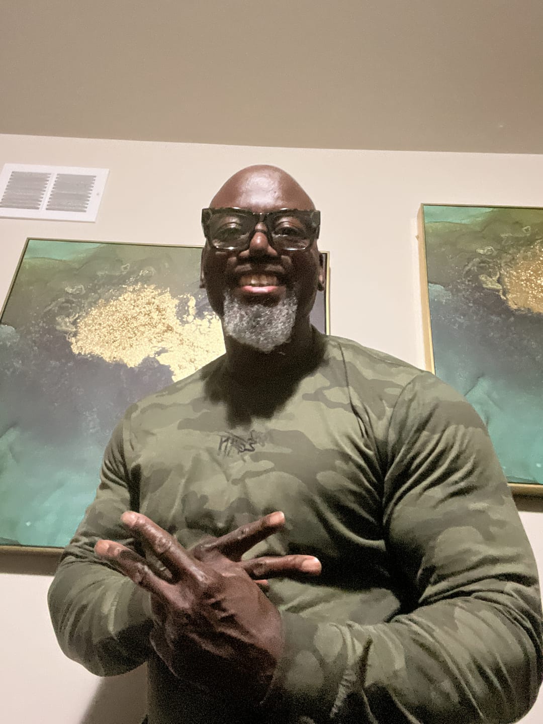 Customer photo review of 80Eighty® Camo LongSleeve Shirt