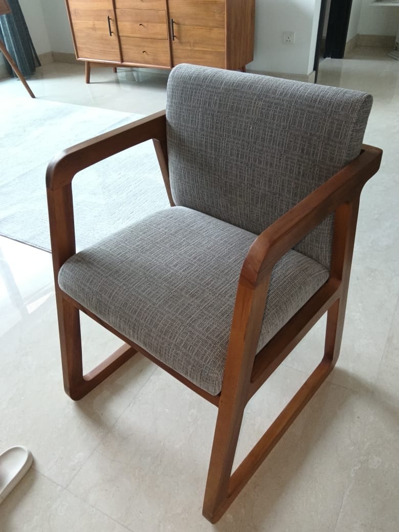 Customer photo review of Teak Office & Dining Chair
