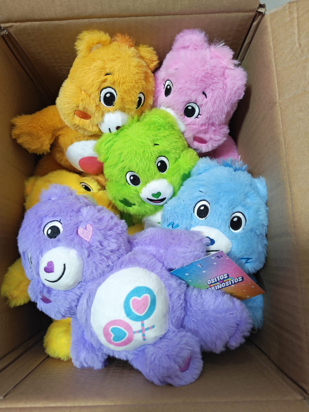 Customer photo review of Pack x6 Peluches Cariñositos 20 cm Colección Completa