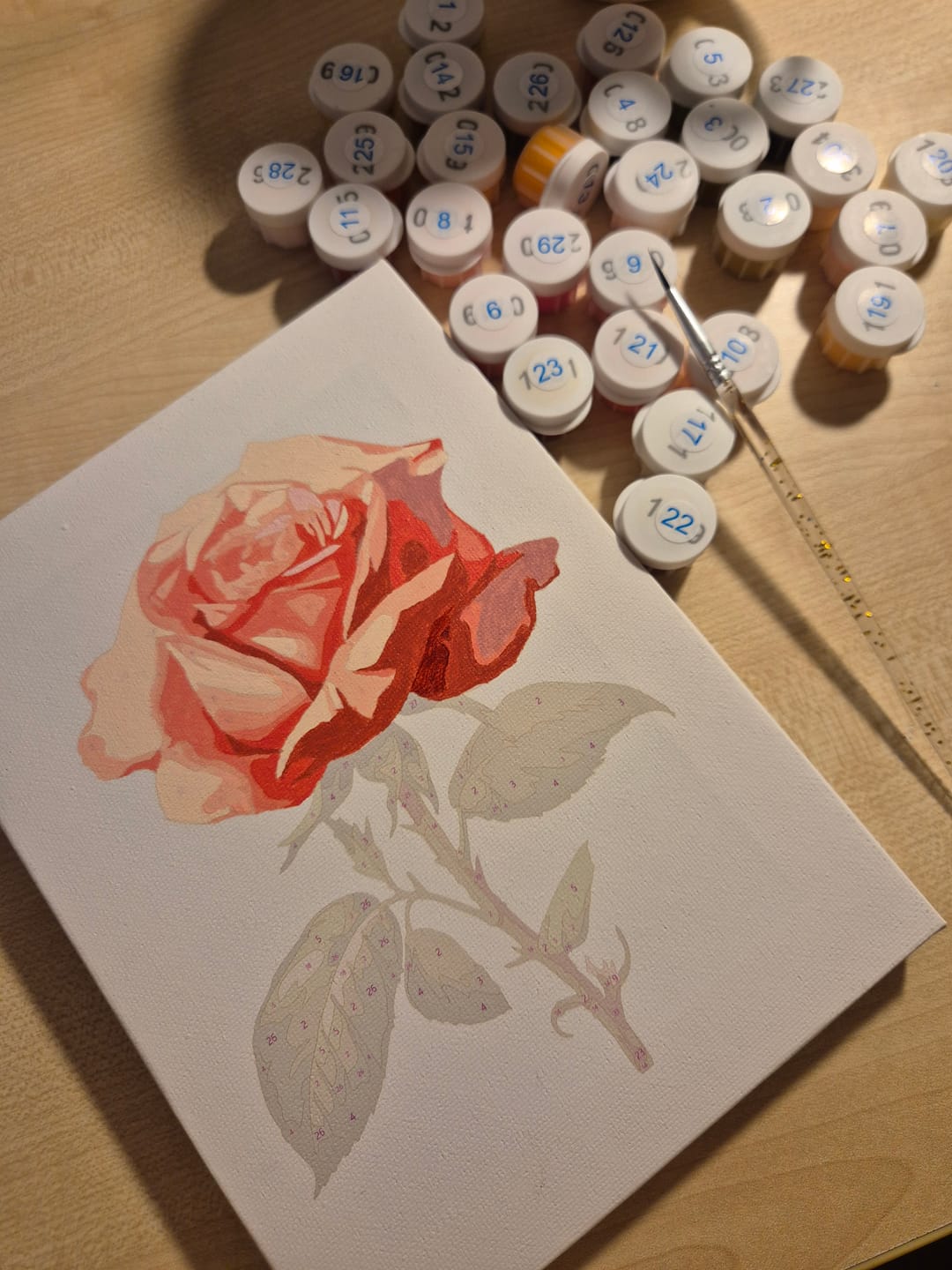Customer photo review of Set of 6 Mini Paintings - Flowers