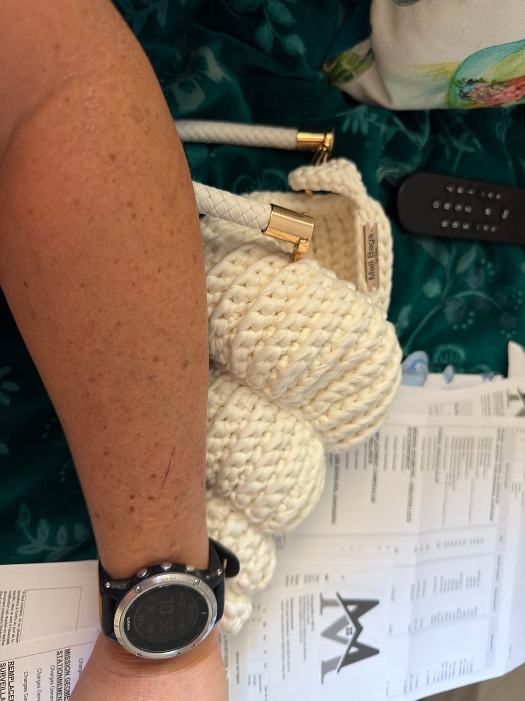Customer photo review of Ariel cone seashell bag