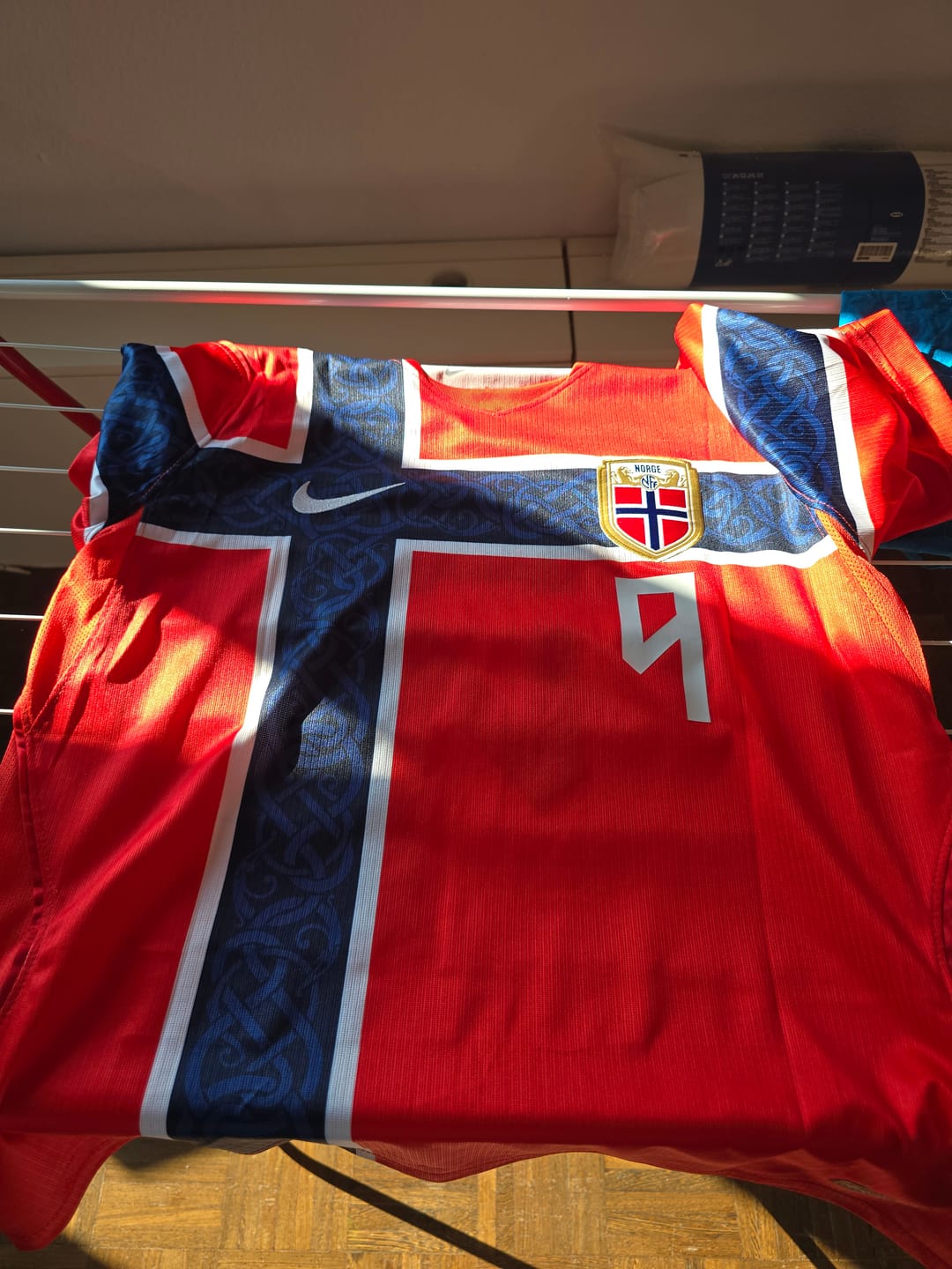Customer photo review of Erling Haaland #9 Norway 2026 World Cup Home Football Jersey