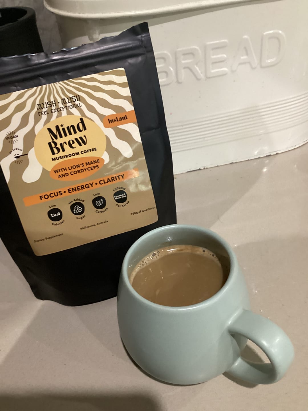Customer photo review of Mind Brew – Clean Focus & Energy Coffee