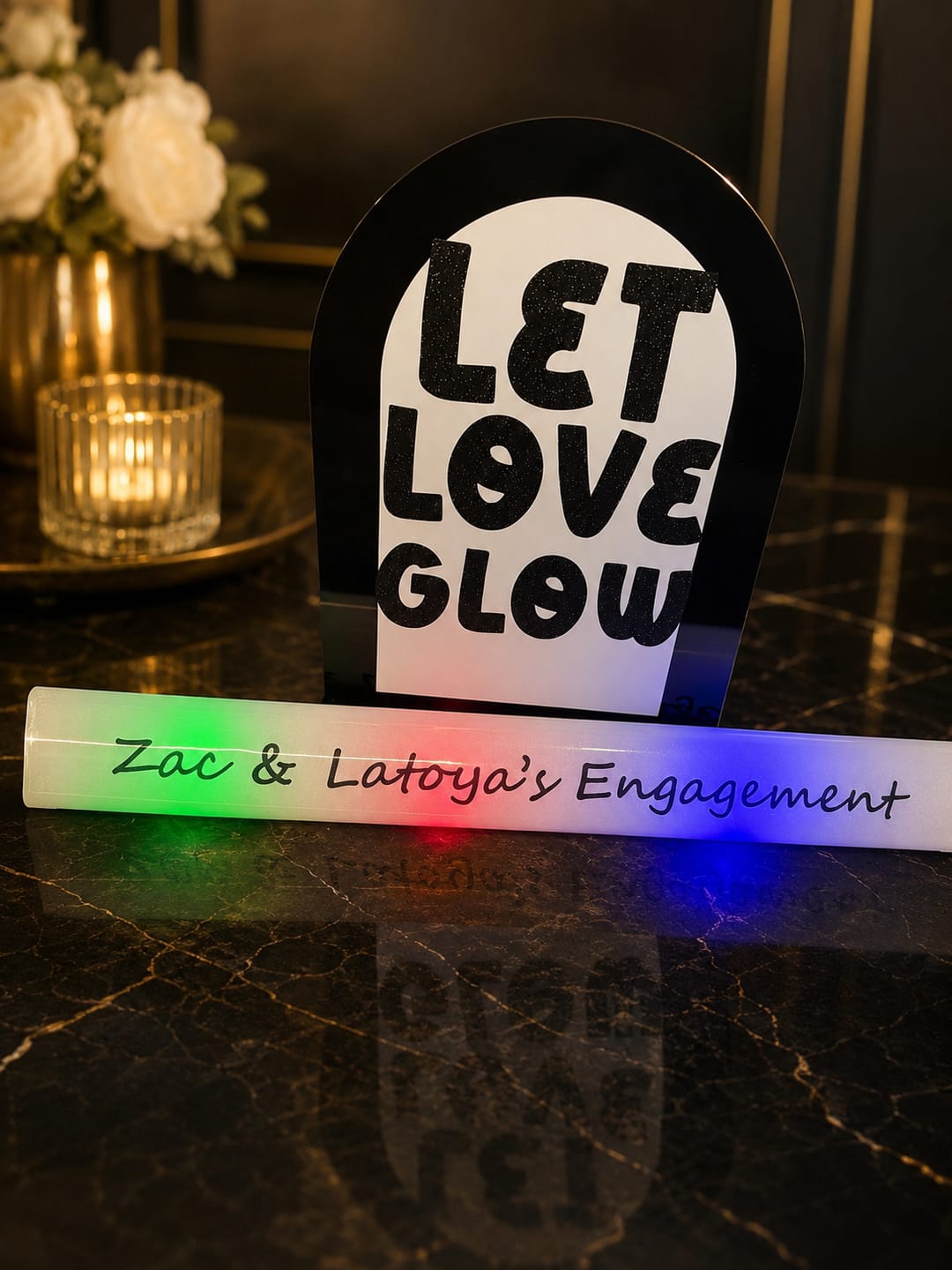 Customer photo review of Custom-Made Glow Sticks