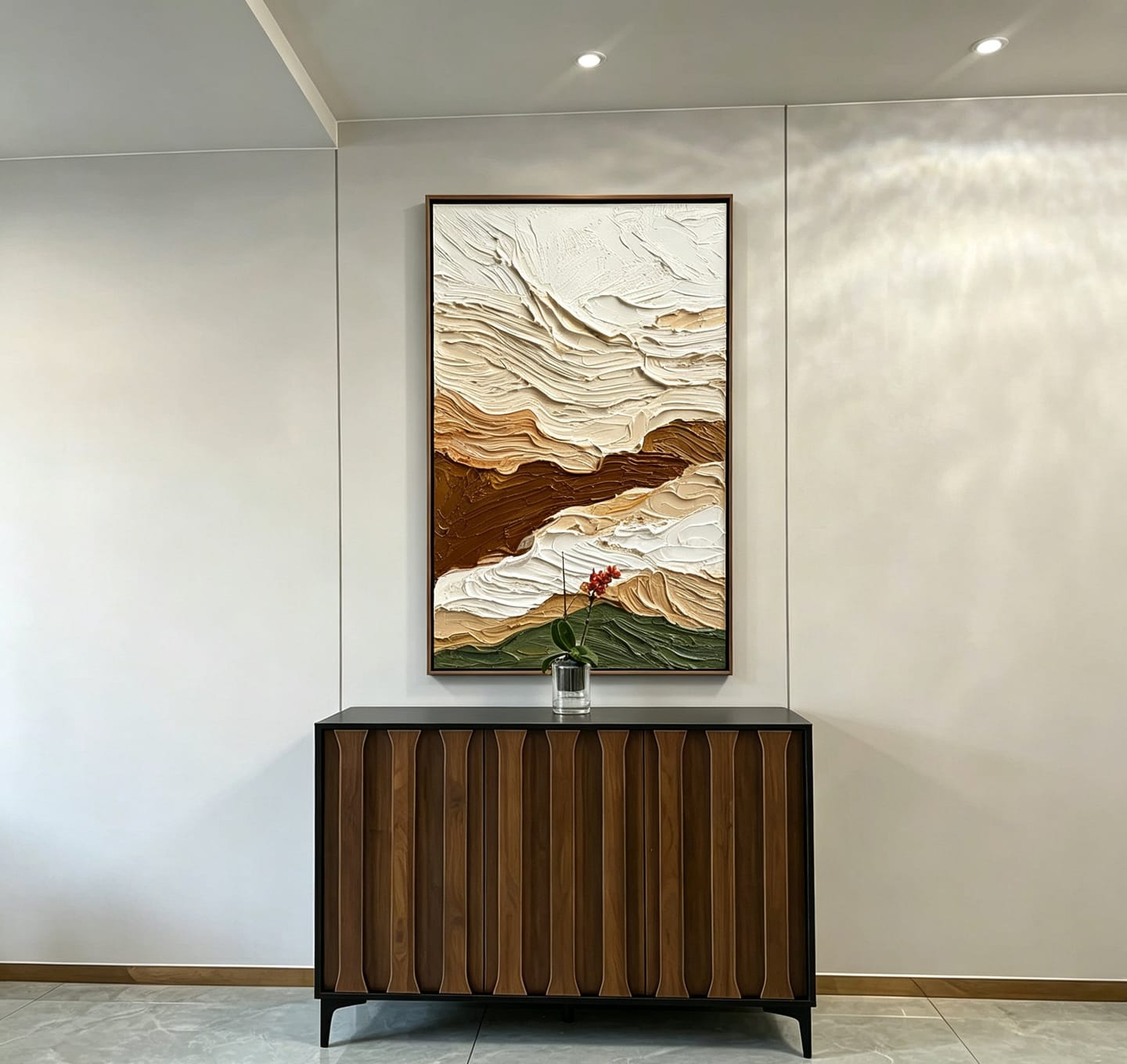 Customer photo review of Canyon Drift-Textured Landscape Painting