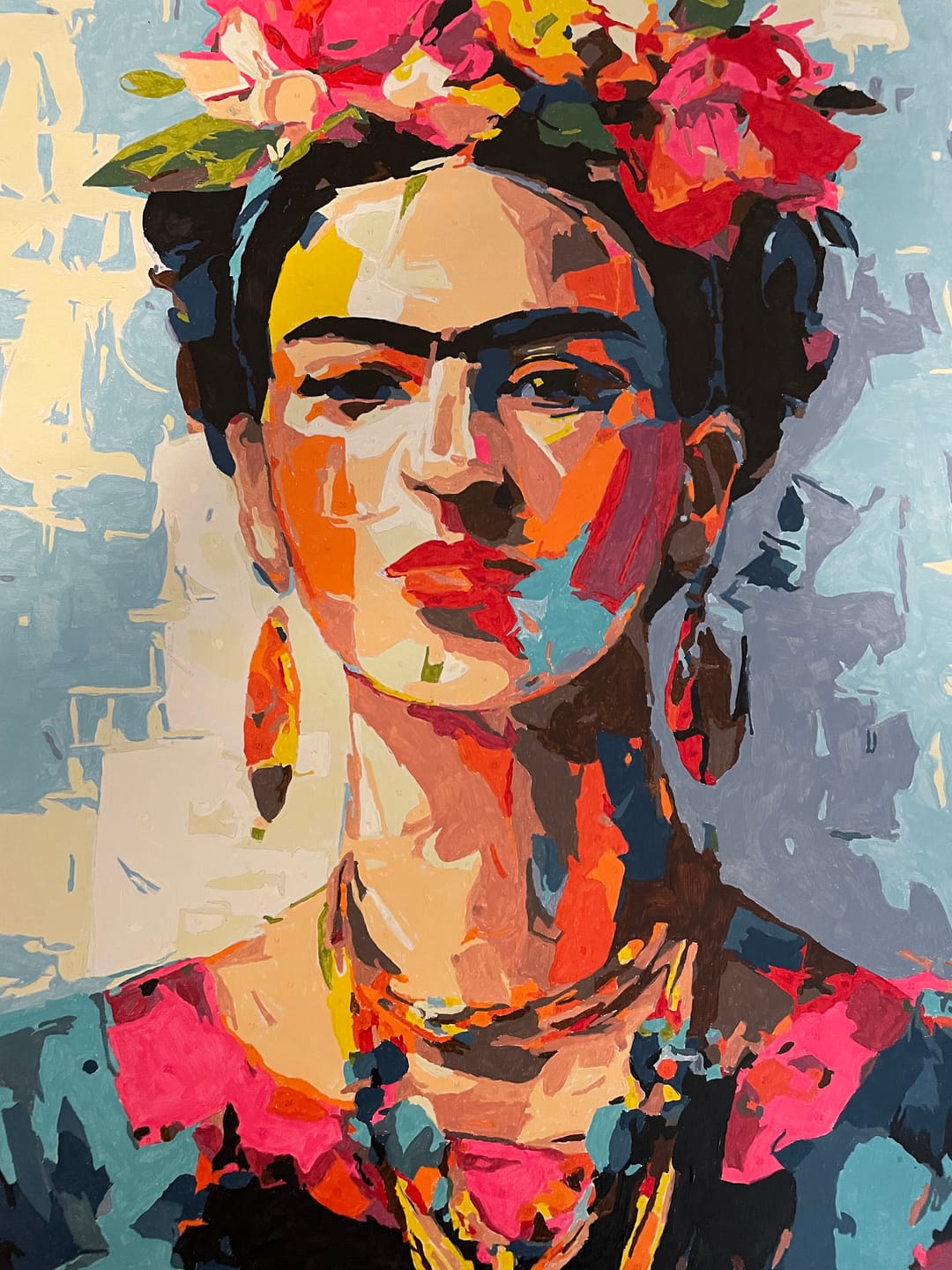 Customer photo review of Expressive Frida | Paint by Number