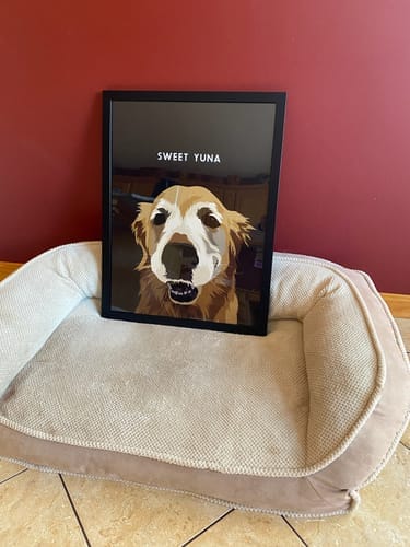 Customer photo review of Custom Pet Portrait - 1 Pet