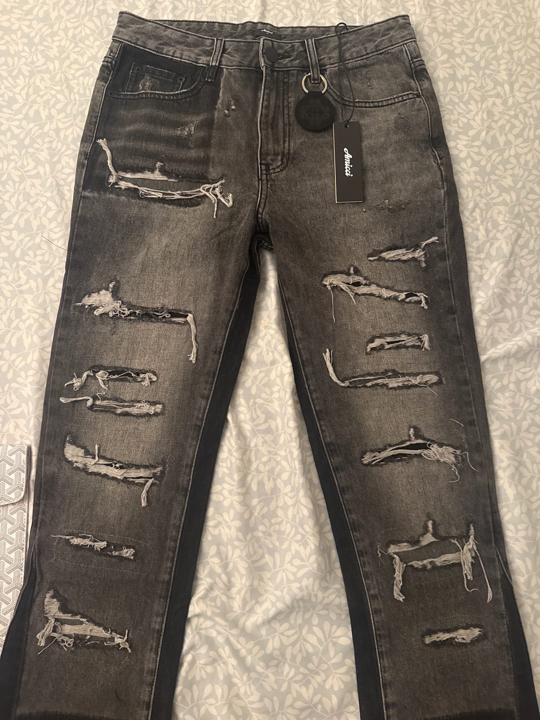 Customer photo review of Imola Grey Flare Jean
