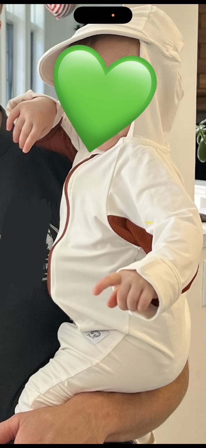 Customer photo review of Baby and Toddler UPF 50+ Sun Protective Onesie