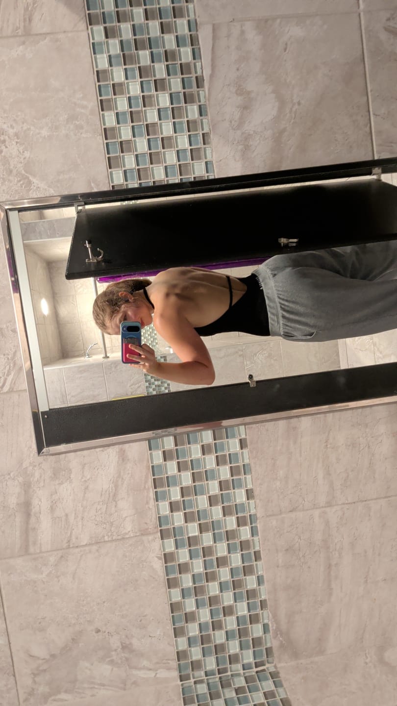 Customer photo review of W7007 Pulse Seamless Halter Romper