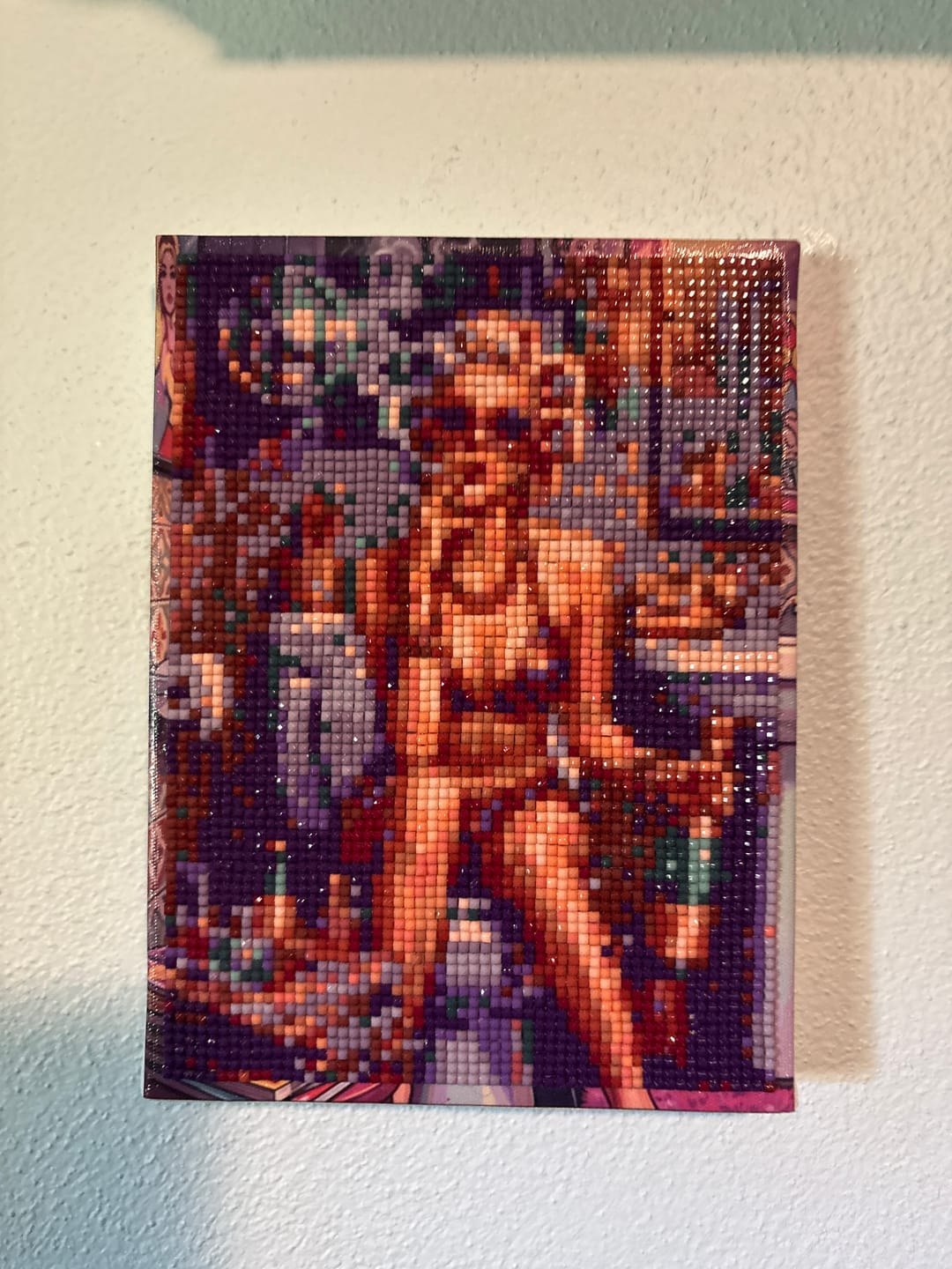 Customer photo review of Glam Disco Bathroom Queen (Diamond Painting)