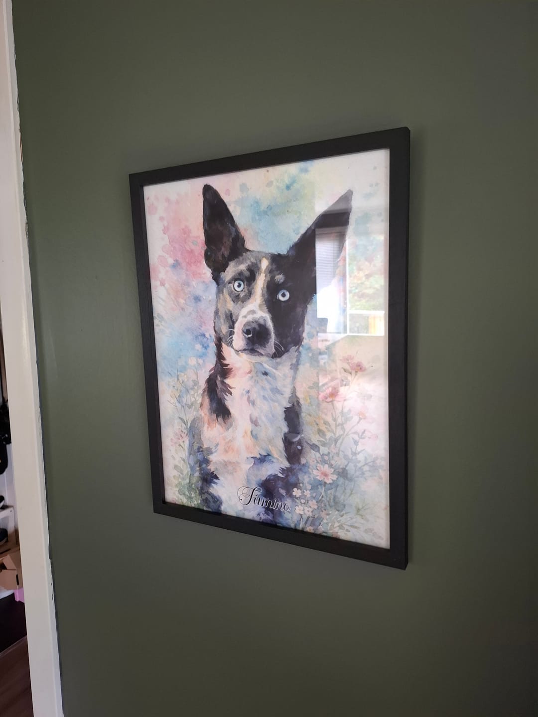 Customer photo review of Personalised Poster - Watercolour