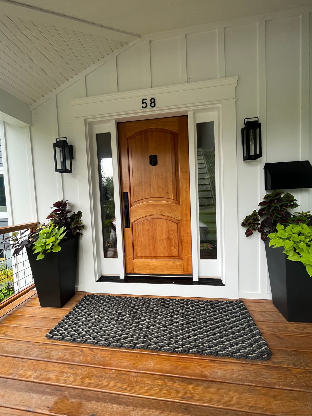 Customer photo review of Charcoal + Charcoal + Mushroom Doormat