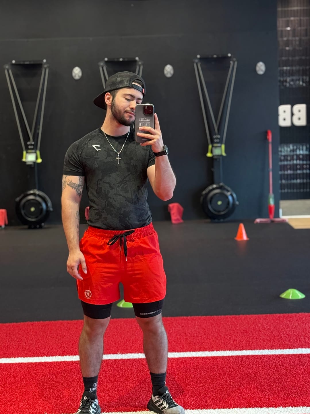 Customer photo review of STAY OBSESSED SHORTS