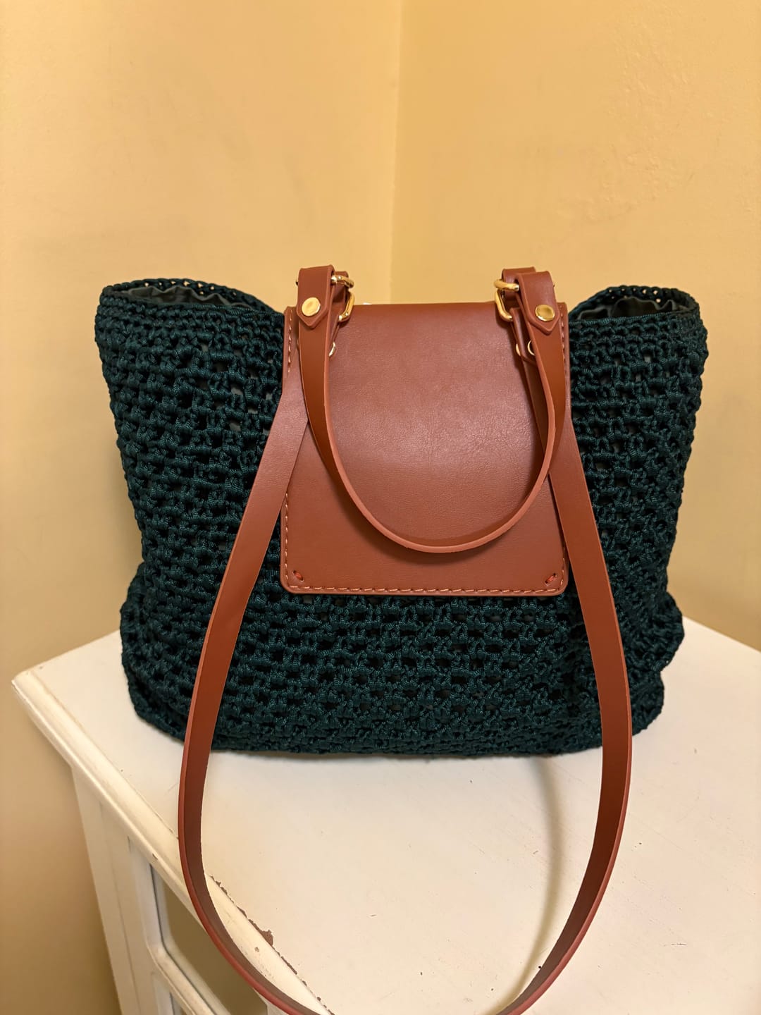 Customer photo review of Cleo Tote Crochet Kit