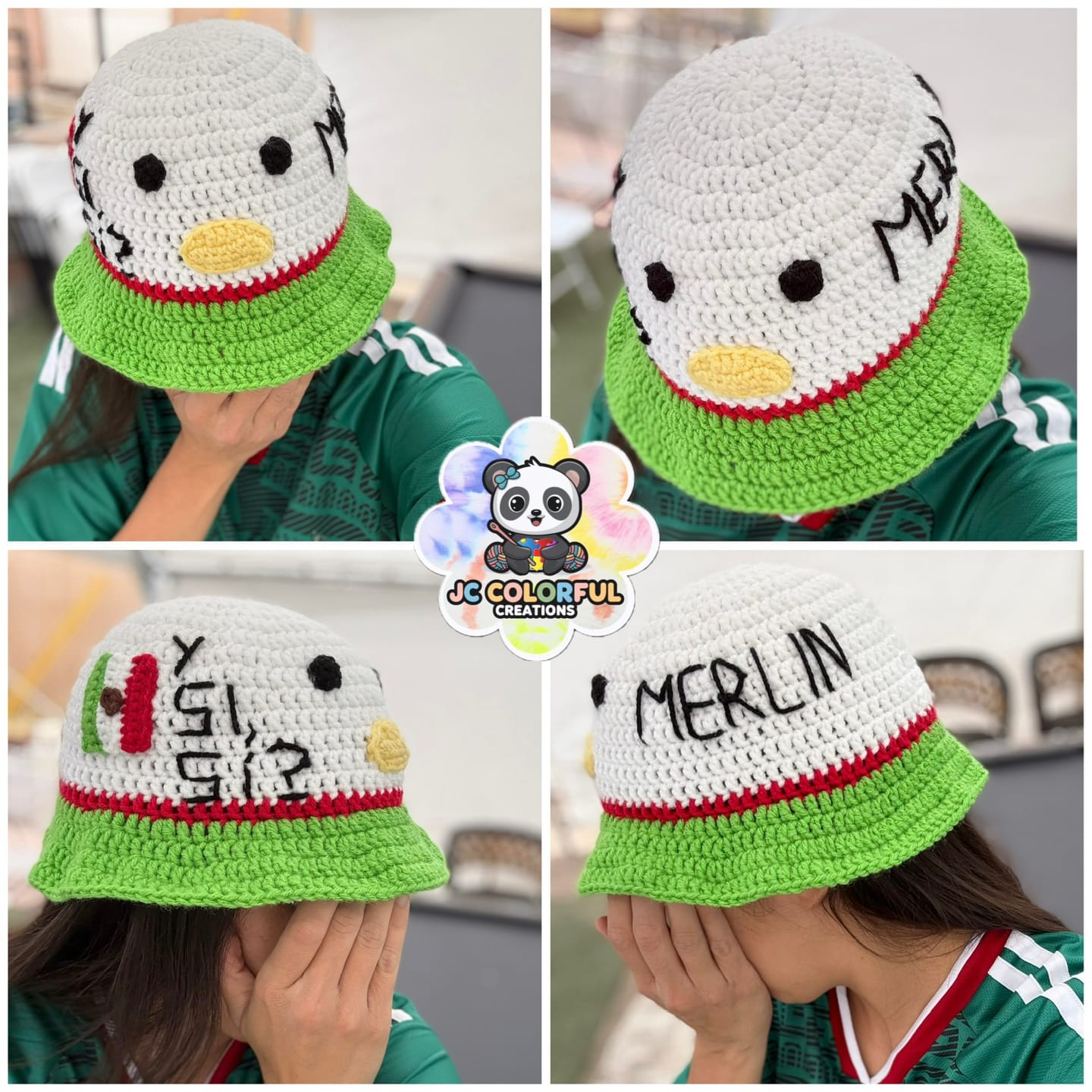 Customer photo review of Crochet Pato Merlin Bucket Hat PATTERN