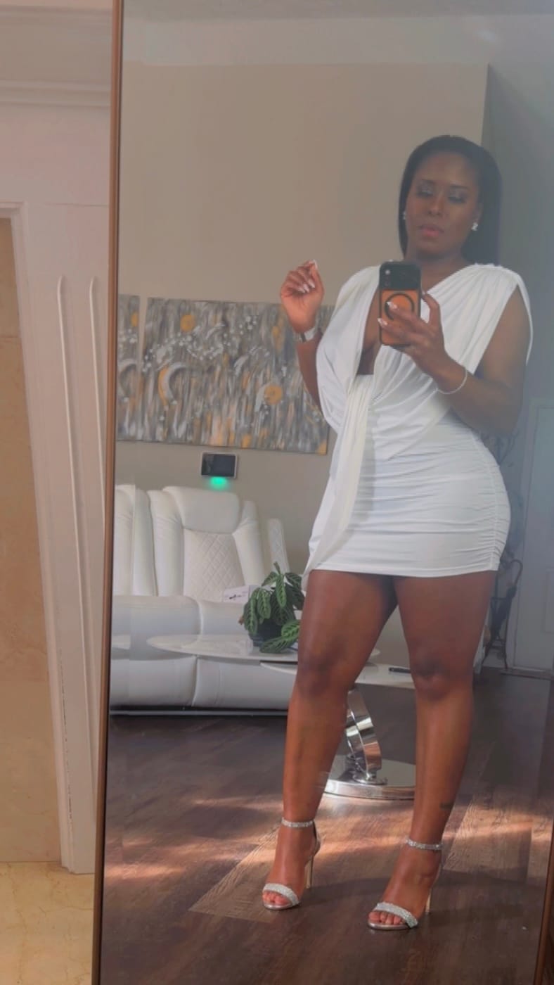 Customer photo review of Arabella Draped Mini