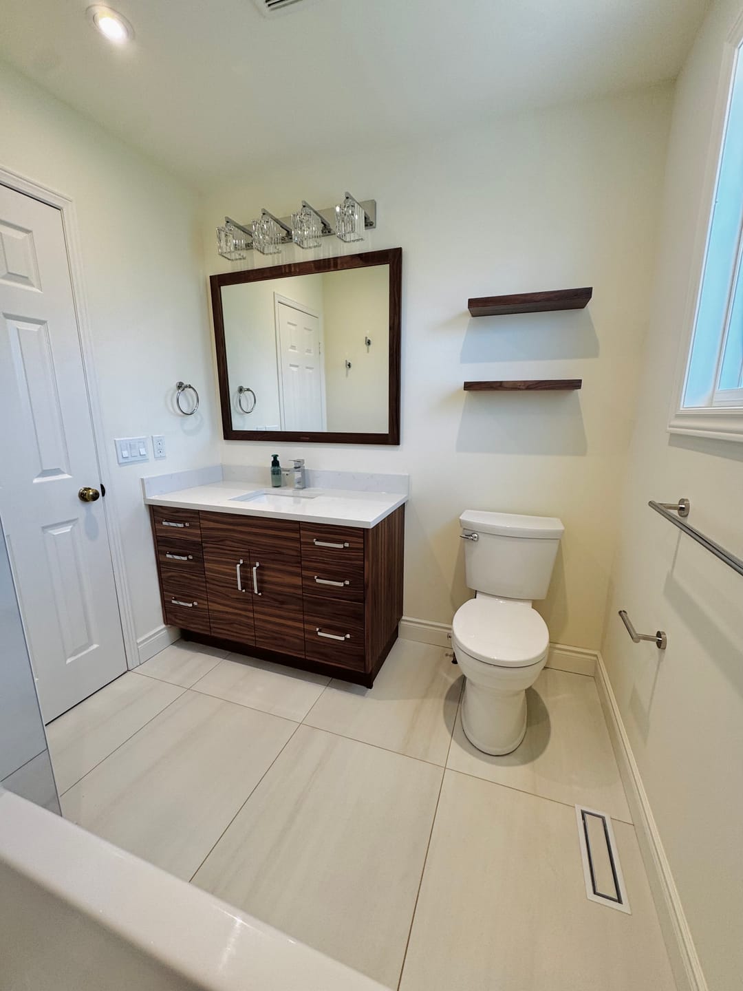 Customer photo review of Austin 48" American Black Walnut Bathroom Vanity