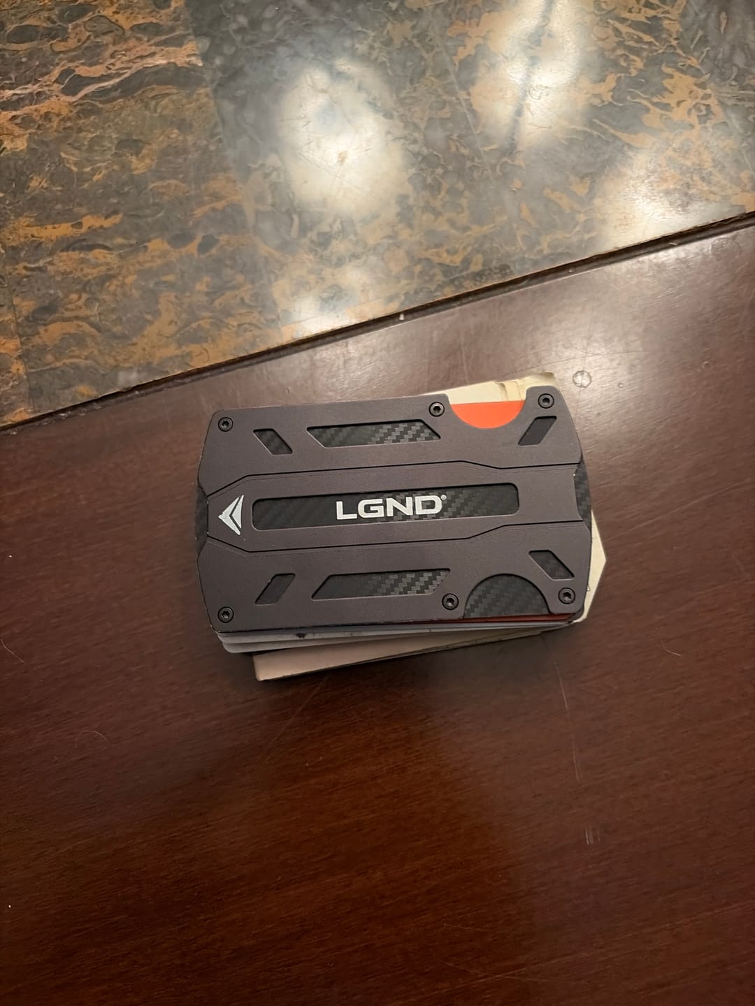 Customer photo review of Tactical Wallet — Aircraft-Grade Aluminum