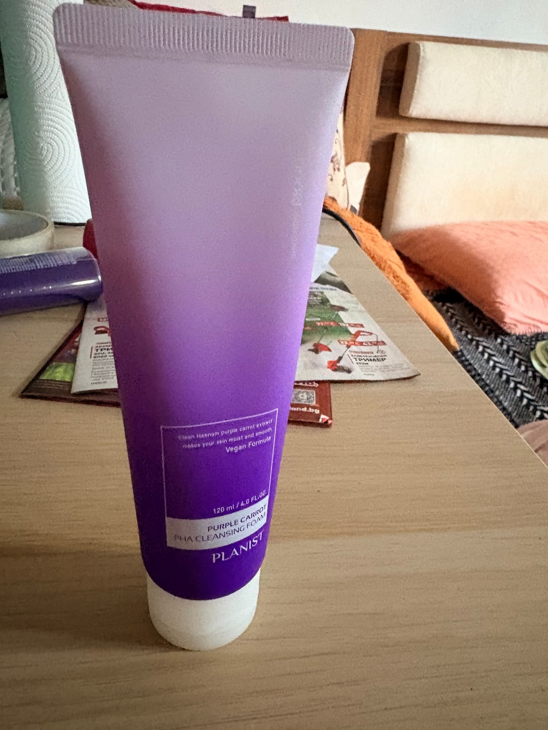 Customer photo review of NEW Почистваща пяна-крем Doori Planist Purple Carrot PHA Cleansing foam