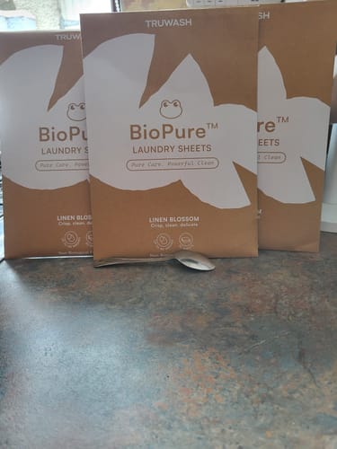 Customer photo review of BioPure Eco-Friendly Laundry Sheets