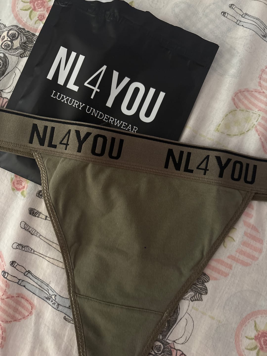 Customer photo review of Khaki Green - Памучни прашки / бикини