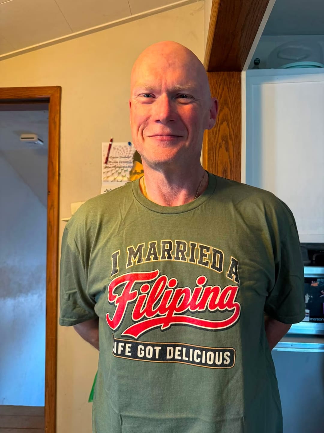 Customer photo review of Married A Filipina T-Shirt