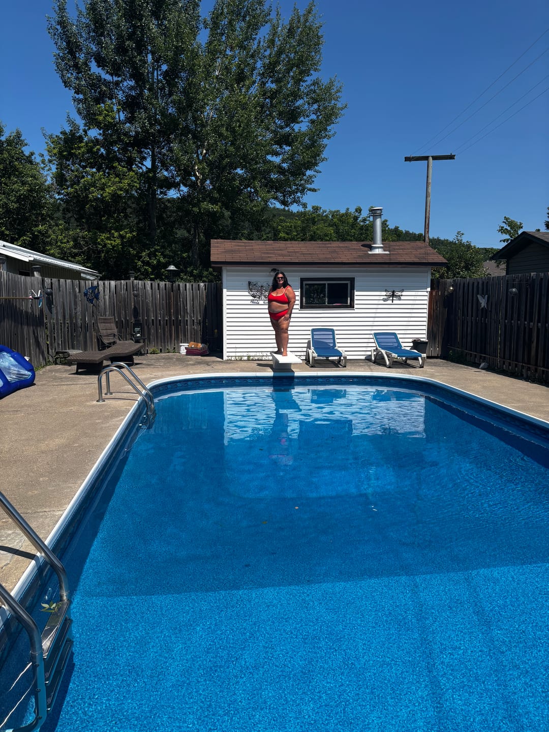 Customer photo review of Red Rib French Cut Bikini Bottom  final sale