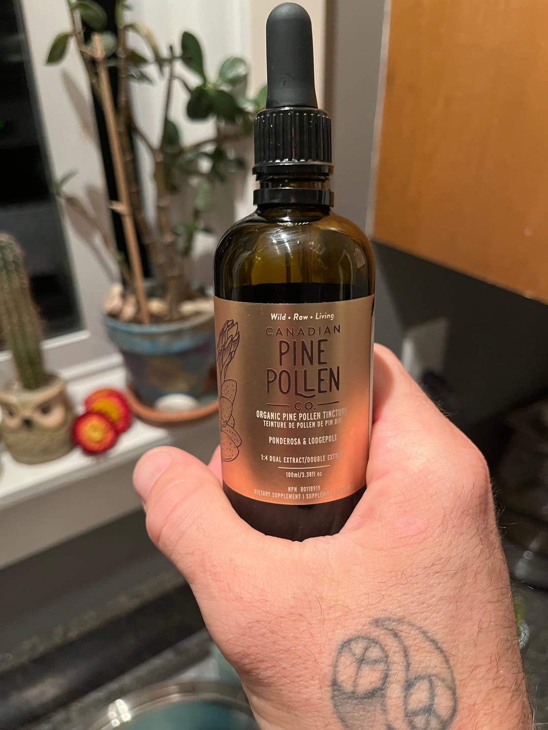 Customer photo review of Certified Organic Potency Pine Pollen | 500mg Pine Pollen Per 2 ML of Extract